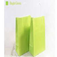 Fast production coated paper shopping bag , custom paper bag MOQ 500Pcs