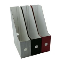 Custom storage holders desktop stationery office paper material stand corrugated magazine cardboard file holder