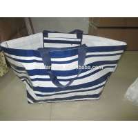 Recycled PP Woven Bag Or Waterproof Beach Bag With Double Handles