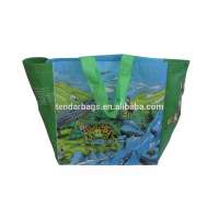 Full Color Lamination Woven Beach Bag Recycled PET Shopping Bag