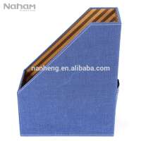 Naham Denim Style Office Stationery Desktop File Holder